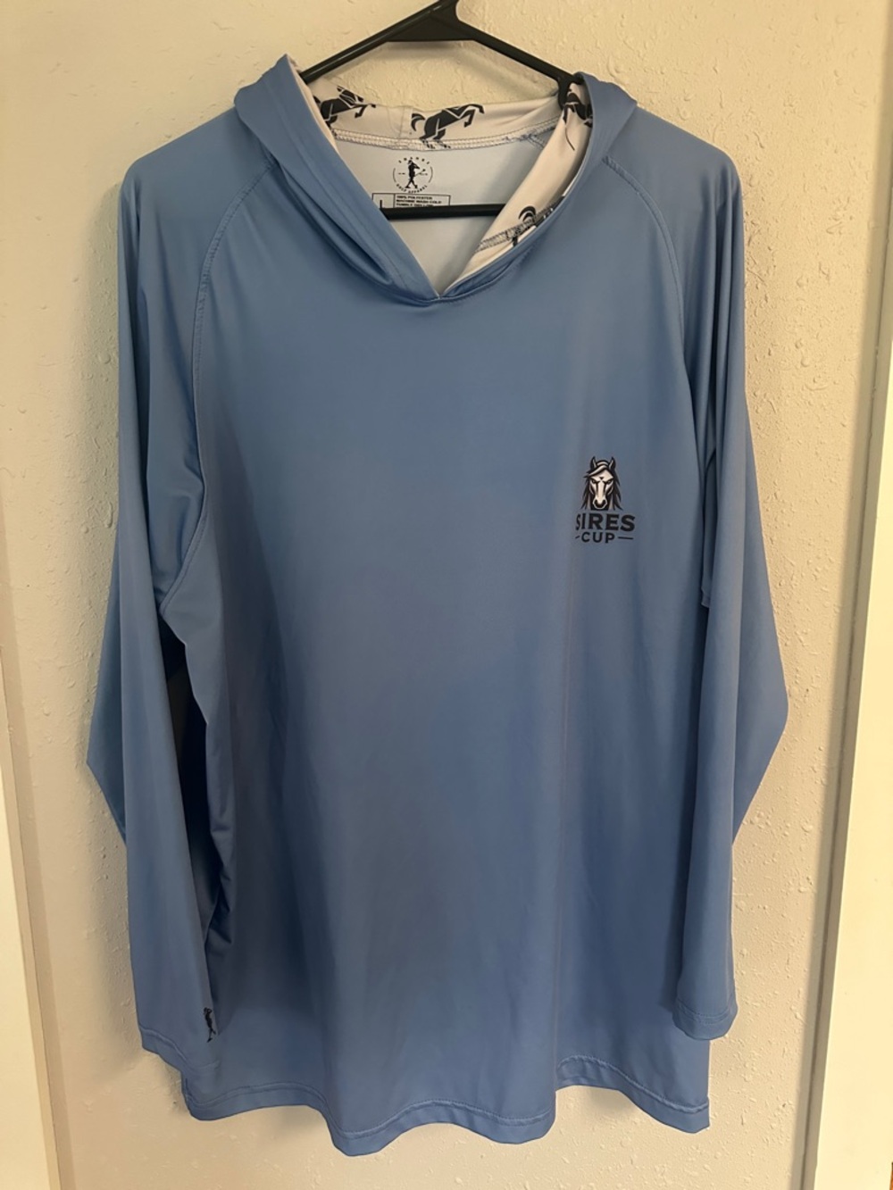SHANKS Sky Blue Performance Golf Shirt Sires Cup